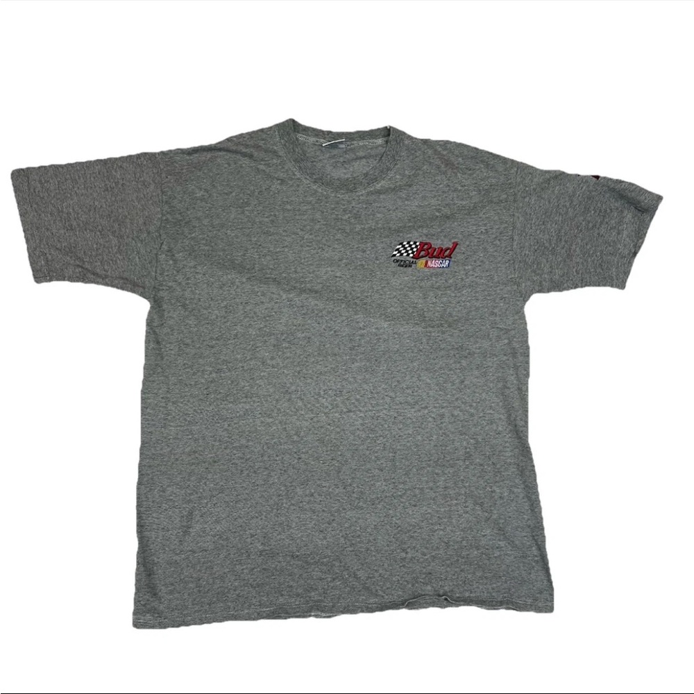 Vintage Budweiser NASCAR 50th Anniversary Menās L Embroidered Racing Shirt